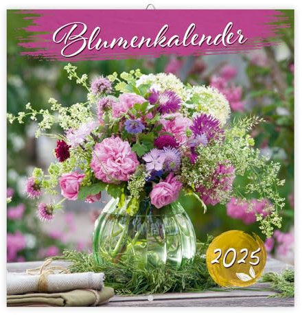 Trötsch Broschürenkalender Blumenkalender 2025: Wandplaner