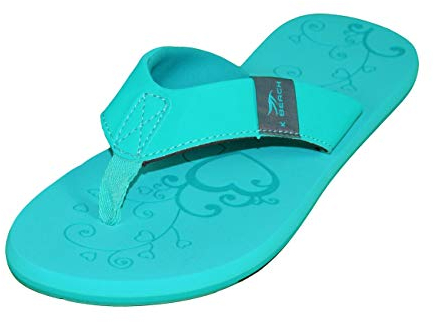 MADSea Damen Zehenstegpantolette Beach Woman | Zehentrenner Flip Flop Thong Sandale Badelatschen | Sommer Strand, türkis, 39 EU