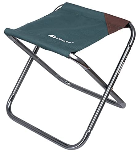 TRIWONDER Mini Camping Hocker, Leicht und klappbar, Faltbar Hocker für Angeln Picknick Outdoor (Dunkelgrün)