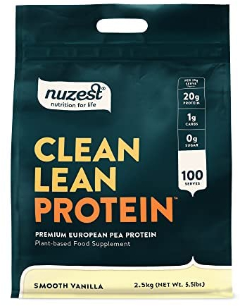 Nuzest - Clean Lean Protein - Veganes Proteinpulver - Vollständiges Aminosäurenprofil - Vollständig Natürliches Nahrungsergänzungsmittel (Vanille, 2.5kg)
