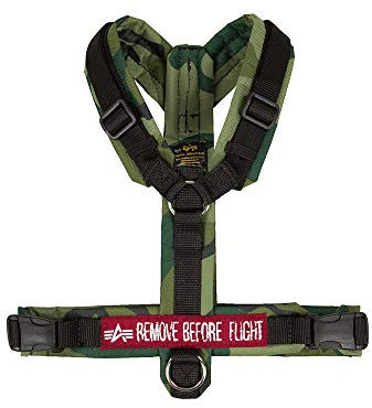 Alpha Industries Alpha Dog Harness, Olive Camo, XXL