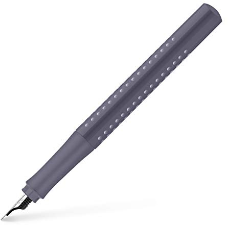 FABER-CASTELL 140830 - Füller Grip 2010, Federstärke F, dapple gray, 1 Stück