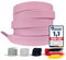 LaceHype 2 Paar Premium Schnürsenkel flach [10 mm breit ] LC1 reißfest Schuhbänder Ersatz Shoelaces aus Polyester für Sneaker, Sportschuhe, Laufschuhe, Turnschuhe (Rosa, 100)