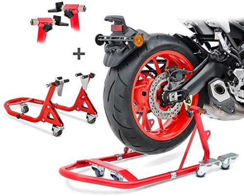 Motorrad Montageständer Set Rangierhilfe VMR Motorradständer vorne und hinten