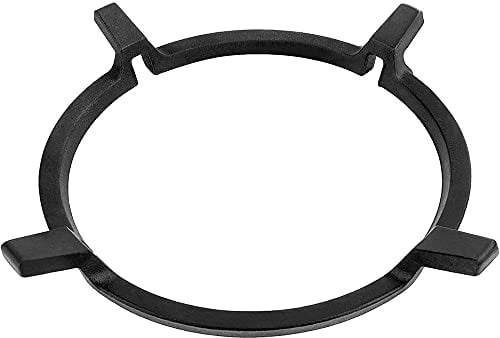 Support de Poêle à Wok en Fonte, Support de Poêle à Wok, Support de Wok Universel, Support Wok, Support de Wok pour Poêle en Fonte Antidérapant Noir, pour Brûleurs, Plaques à Gaz, Cuisinières (Noir)