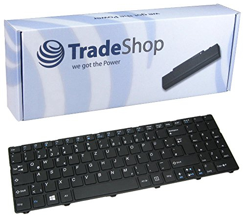 Trade-Shop Laptop-Tastatur/Notebook Keyboard Ersatz Austausch Deutsch QWERTZ für Medion Akoya E7220 E7222 H36 H36X H36YB P6625 P6634 P7818