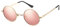 Pro Acme Sonnenbrille Herren Rund Polarisierte Sonnenbrille Retro für Männer Frauen (Gold Rahmen | Rosa Gespiegelte Linse)