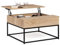 IDMarket - Couchtisch, aufklappbar, quadratisch, Detroit Industriedesign