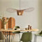 YONIISEA E27 Lustre Vertigo Cuivre 170, Maximum 40W Suspension Moderne Vertigo ​Lustre Blanc, Conception de Chapeau en Tissu de Fibre de Simple et CréAtive + Art de Fer, Salon