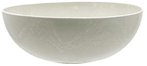 Knüllermarkt 33755-003 | Kunststoff Deko Schale modern | Greige Deko Dekoration Obst Gemüse Aufbewahrung aufbewahren ca. 30 cm