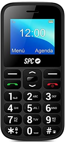 SPC Fortune 2 4G – Teléfono móvil 4G para Personas Mayores, botón SOS, Volumen Timbre Muy Alto (102dB), configuración remota, Teclas Grandes, Timbre y notificaciones Inteligentes, Color Negro