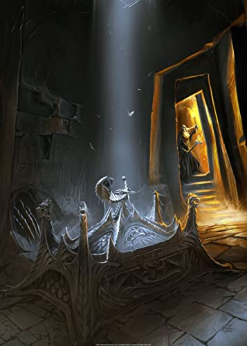 Displate Offiziell Elder Scrolls Skyrim MetallPoster Magnetische Befestigung Inklusive Lizenziert Bilder Hochwertiges Poster Skyrim Art Book - Windcaller Poster 67.5 cm x 48 cm