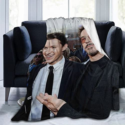 YINGD Decke Tom Holland Leichte, warme Flanelldecke, weiche Mikrofaser, flauschige Decke für Sofa, Bett, 200 x 150 cm