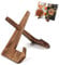 HuaJiao Recipe Book Stand, Wooden Book Stands for Display Portable Recipe Book Holder Stand Cookbook Holder for Reading Kitchen Document Tablet