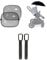 Ickle Bubba Summer Accessory Bundle – Pram Clips, Adjustable Parasol & Car Sunshades – Stylish Black Accessories for Strollers, Perfect for Sunny Days & UV Protection