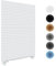 Stick On Blinds for Windows, Temporary No Drilling Light Filtering Pleated Paper Clip On Door Blinds and Shades for Kitchen Patio Bathroom Bedroom (White, 90x180cm)