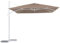 Hespéride - Parasol déporté Melhia Blanc & Noisette 3x3m