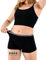 BeMee Nighttime Sleep Shorts, Perioden-unterwäsche, Nachtwäsche, Menstruations-Slip für die Nacht, Bambus-Viskose, auslaufsicher bei mittlerer bis starker Blutung für Mädchen, schwarz, Größe XS