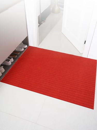 2 Stücke Bloody Bath Mat Blutige Badematte Badematte Blut Wenn Nass Halloween Fußmatte Halloween Badematte (Weiß)