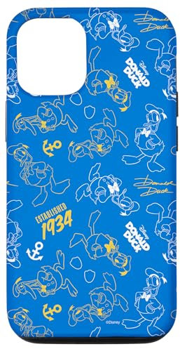 Hülle für iPhone 15 Disney Donald Duck 90th Anniversary Established 1934 Pattern