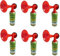 JUNG Druckluftfanfare Air Horn 6X 210ml, bis zu 60 Signale, Fanfare für EM 2024, Europameisterschaft, als Warnsingnal, Hupe Tröte Drucklufthupe Gashupe Fantröte Airhorn Stadion Horn