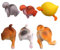 TOPBATHY 6pcs Cat Dog Animal Butt Magnets Fridge Magnetic Stickers Office Home Decor Strong Hold