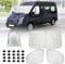 Parasol para Parabrisas Reemplazo para Ford Transit Van MK8, 3 Piezas Protector de Parabrisas, Juego de Parasol Térmico Interno con Bolsa de Almacenamiento, 100% Oclusión