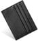 URAQT Leder Kartenetui, Kreditkartenetui, Magic Wallet Geschenk, Unisex, Schwarz (Basis-Modell)