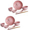 LABRIMP 1set Tavola Ceramica Giapponese Da Set Elegante Per La Casa Cena e Feste Rosa Include Ciotole Piatto e Facile Da Pulire e Adatto Per Ogni Occasione