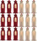18 Confezioni di Sacchetti per Vino in Juta, Sacchetti Regalo per Bottiglie di Vino con Coulisse per Bomboniere per Feste di Nozze, Feste di Natale e Degustazioni di Vini