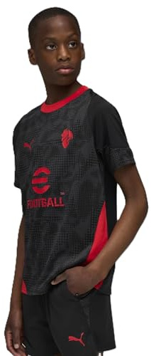 A.C. Milan - Trainingstrikot für Kinder, Wettkampf, Saison 2025/2026, offizielles Produkt, Kinder