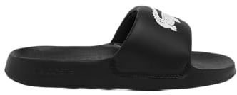Lacoste Damen Women's Serve Slide 1.0 Sandale, BLK/WHT, 38 EU