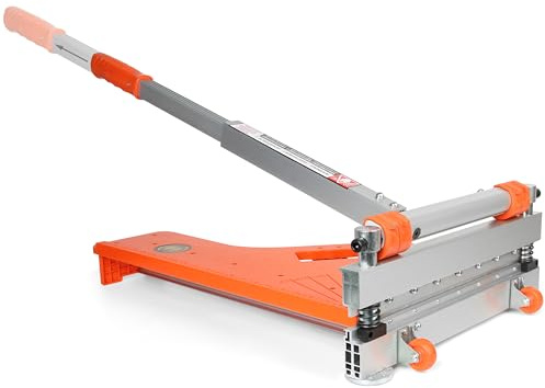 CUTTEREX Pro Bodenschneider, 33 cm, kein Staub, kein Lärm, kein Strom, Multi-Winkel-Schnitte für Laminat, Vinyl, Holz und mehr, Pro ALU langer Hebelgriff, langlebige HSS-Klinge, sicher und einfach zu