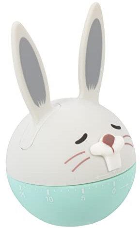 LAPYAPPE Minuteur Mécanique De Cuisine Forme De Lapin Minuterie Manuelle De Compte à Rebours pour Cuisine pour Cuisson Et Gestion du