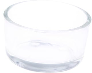 HIAKDOFT Glas Futternapf Rund Kristallglas Transparent Reptilien Futterschale Für Terrarien Aquarienzubehör Kleine Haustiere