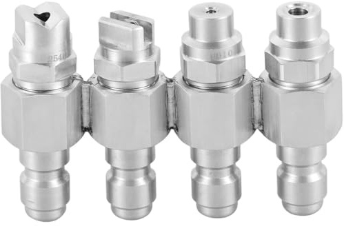 4 Way J Rod Pressure Washer Nozzle Steel 1/4inch Jrod Tip Quick Connect Fittings Accessories For Car
