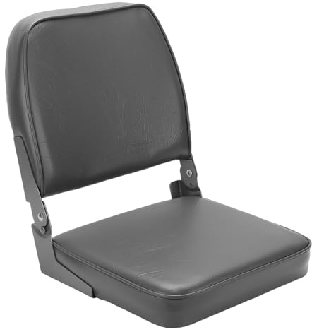 Yechiry Fällbara Båtsäten, Nedfällbar Båtstol med Låg Rygg och Ryggstöd, Skummattad Fiskebåtssäte med Komfortdesign, Perfekt för Jon Pontoon-kanot