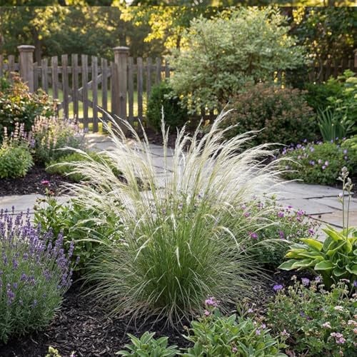 Bloomique - 6er - Set - Stipa tenuissima 'Pferdeschwänze' - Federgras - Ziergras - Winterhart - Mehrjährig - Höhe 10-20 cm - 9 - cm - Topf