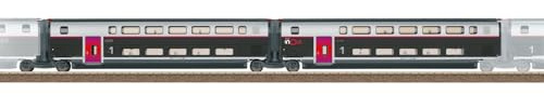 Trix Ergänzungswagen-Set 1 zum TGV INOUI - Spur Trix H0 - Art.-Nr. 23187 - mit Licht