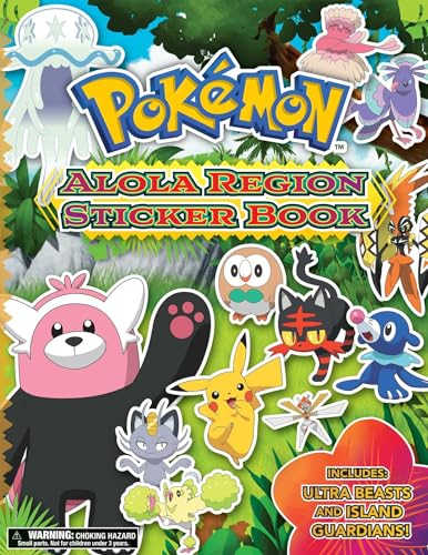 Pokemon Alola Region Sticker Book