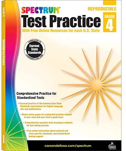 Spectrum Test Practice, Grade 4: With Free Online Resources for Each U.s. State