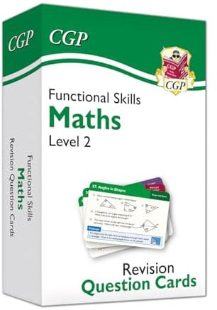 Functional Skills Maths Revision Question Cards - Level 2 (CGP Functional Skills)