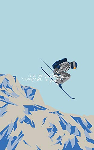 Wintersport – Modern Ski Alpin Collection: BUJO Journal- Moodboard – Gedankenbuch: Notizbuch - Tagebuch - Passwortbuch - Notizheft - Sketchnotes - ... A5 - Softcover – Punkteraster - Dot Grid]
