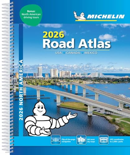 USA Canada Mexico - 2026 Road Atlas (A4-Spiral) (Michelin Road Atlas)