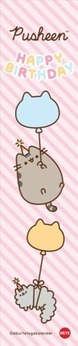 Pusheen Geburtstagskalender Langplaner: Wandkalender mit der witzigen Trend-Katze aus den beliebten Cartoons. Streifenkalender im Format 11x49 cm für ... Termine (Geburtstagskalender Heye)