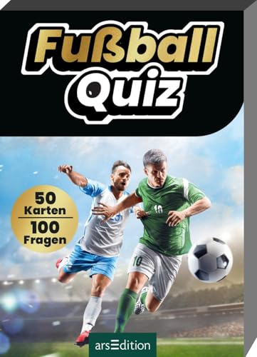 Fußball-Quiz: 50 Karten – über 100 Fragen | Rate-Spaß für Kinder ab 8 Jahren (Quiz für Kinder)