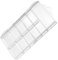 Acrylic Clear False Nail Tips Empty Storage Box Case Unit Container
