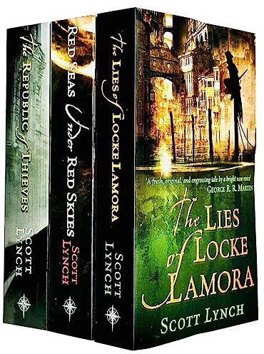 gentleman bastard sequence series scott lynch 3 books collection set - (the lies of locke lamora,red seas under red skies,the republic of thieves)