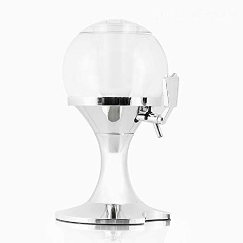 Spillatore di birra fresca alla spina da 3,5 litri erogatore dispenser distributore refrigerato da casa a forma di pallone con vaschetta del ghiaccio per bibite e bevande