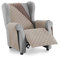 Textil-home Sesselschoner Relax MALU, 1 Sitzer - Reversibel gepolsterter Sofaschutz. Farbe Beige